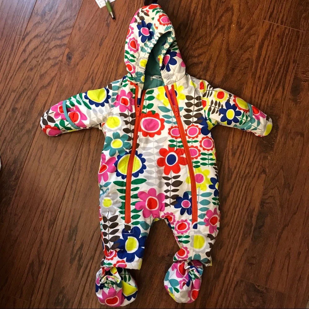 Mini boden snow suit 0-3 mo